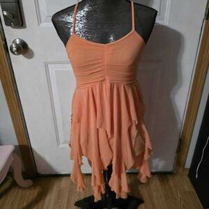 Soft & Flowing Peach Lyrical Dance Costume